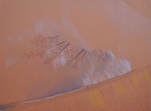 Herfst watercolor pencil on paper Helena Kaori Maeda